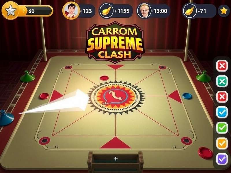 Carrom Supreme Clash Gameplay Screenshot